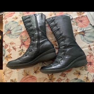 Miz Mooz Otis wedge mid calf women’s boots 9-9.5